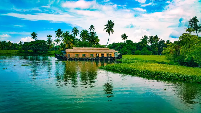 Party on a houseboat in Alleppey