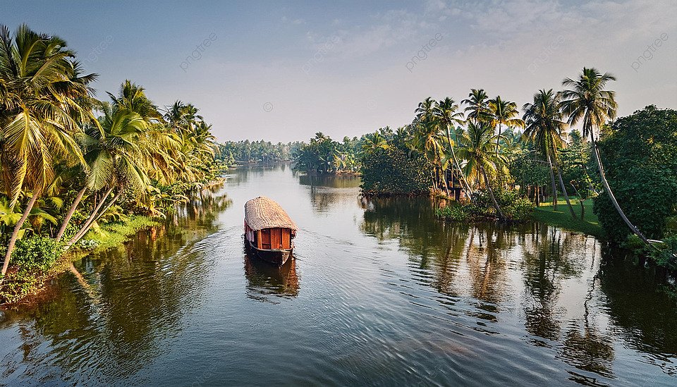 Alleppey houseboat trip in monsoon